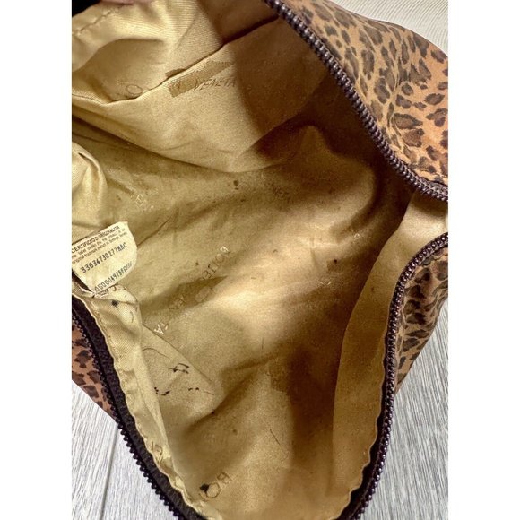 BOTTEGA VENETA Leopard Print Small Handbag Pouch Pre-loved - Picture 10 of 15